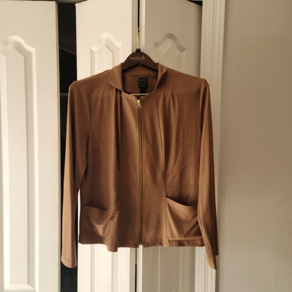 Camel/brown jacket liquid leather